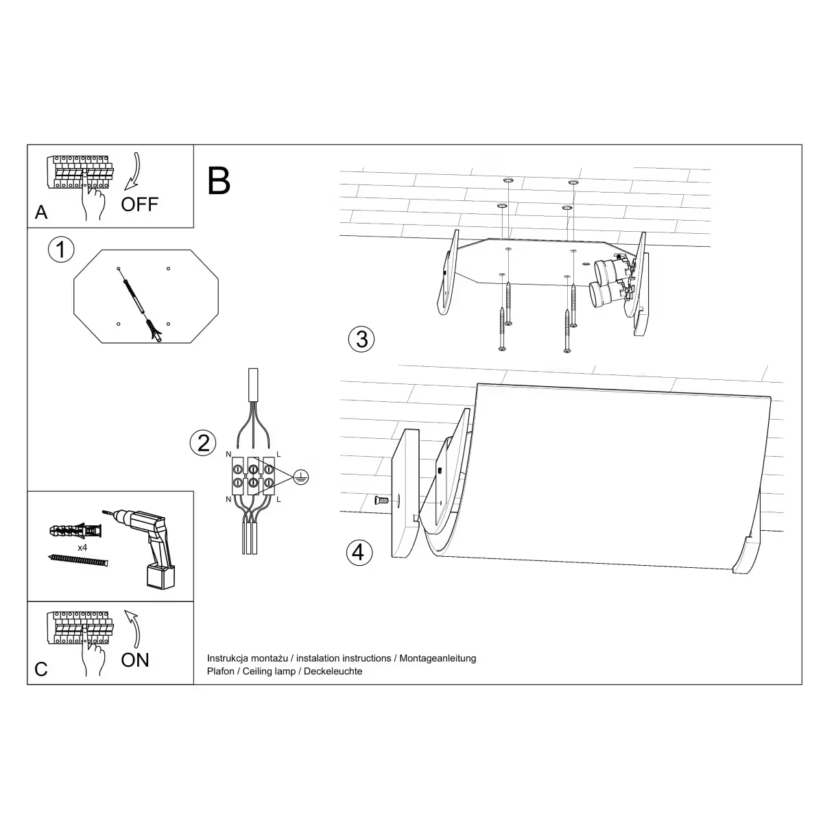 Emilio Ceiling Light