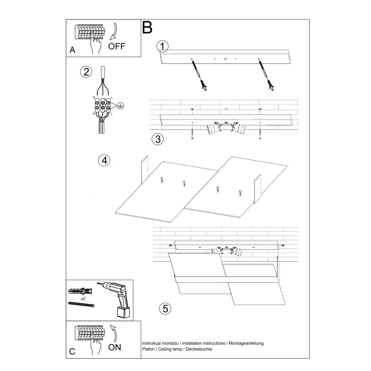 Massimo Ceiling Light