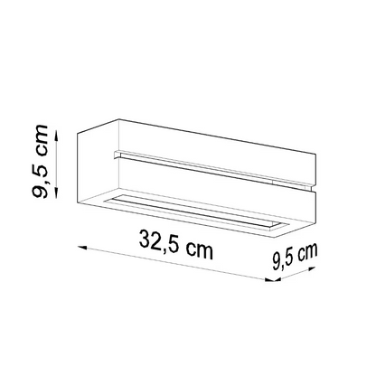 Vega Line Wall Light in White