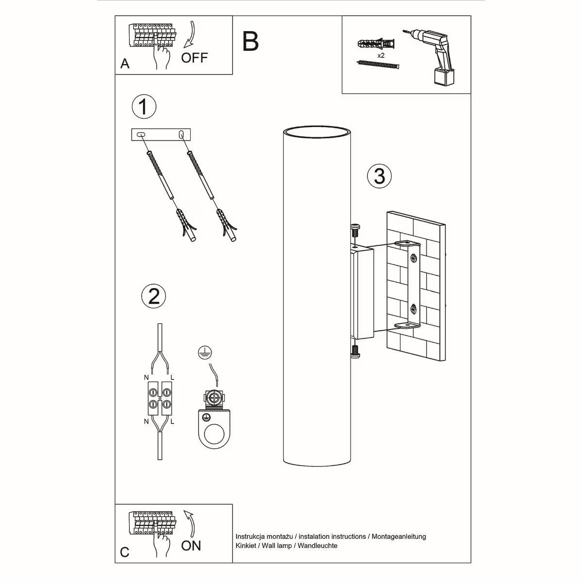 Lagos 2 Wall Light