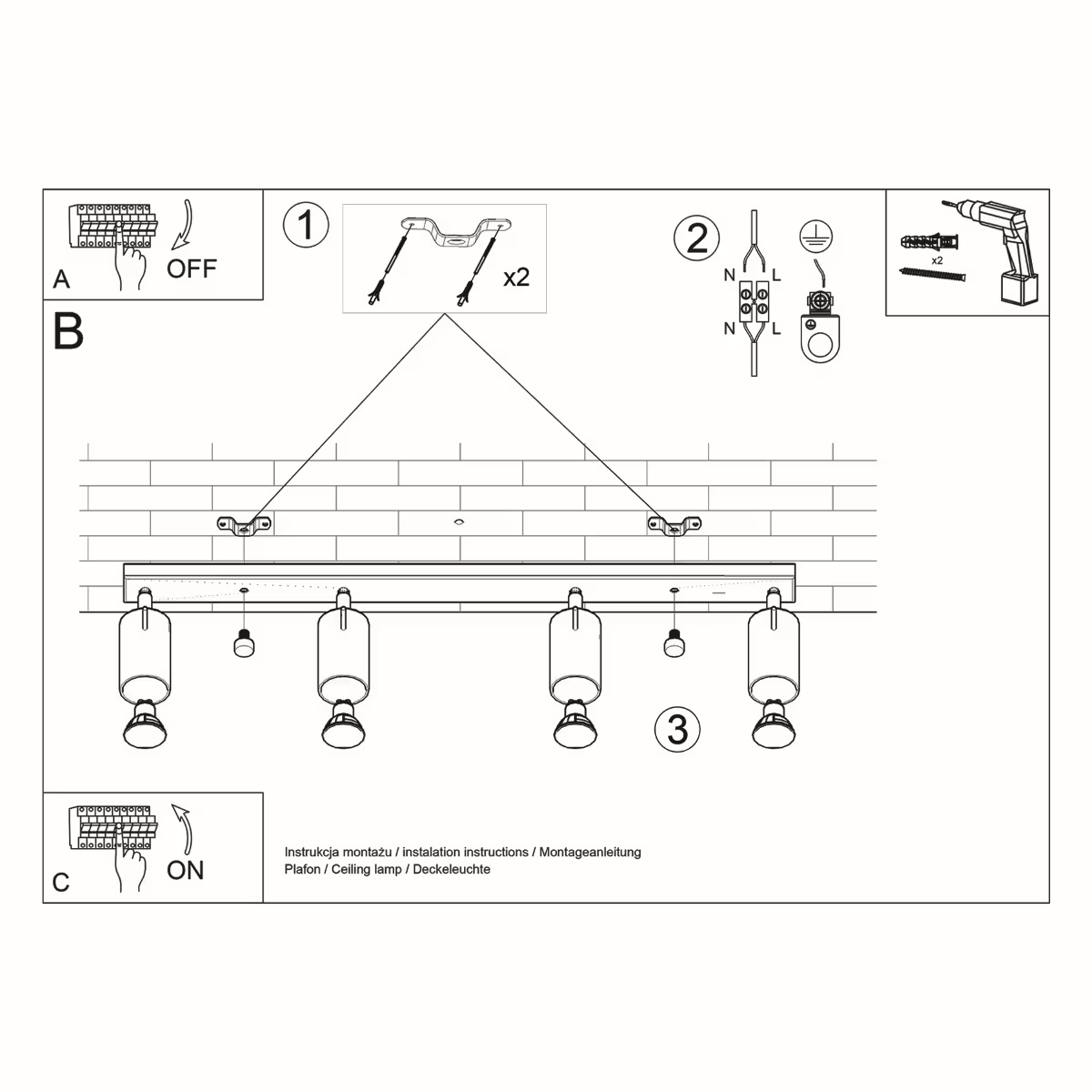 Ring 4L Ceiling Light
