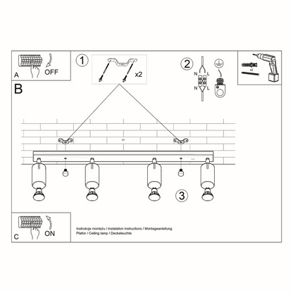 Ring 4L Ceiling Light