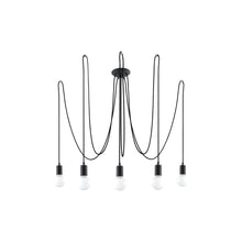 Edison 5 Pendant in Black