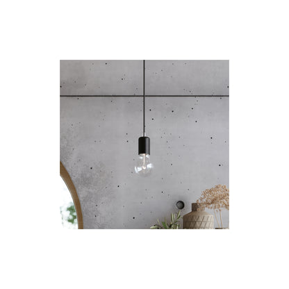 Edison 5 Pendant in Black