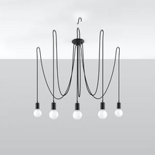 Edison 5 Pendant in Black