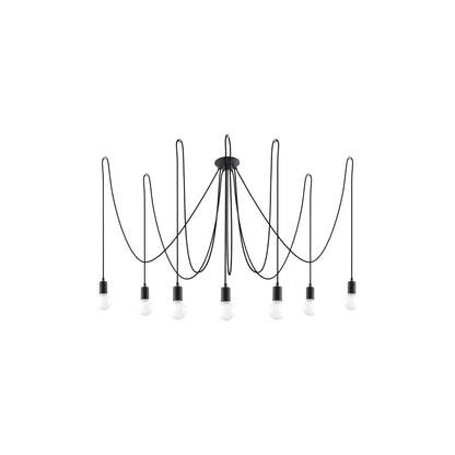 Edison 7 Pendant in Black