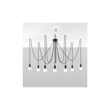 Edison 7 Pendant in Black