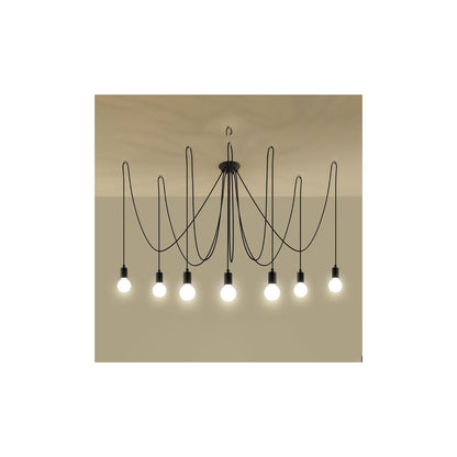 Edison 7 Pendant in Black