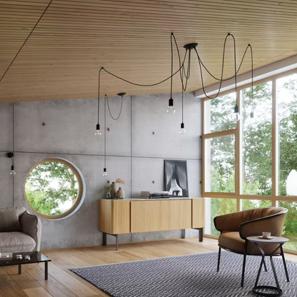 Edison Wall Light in Black