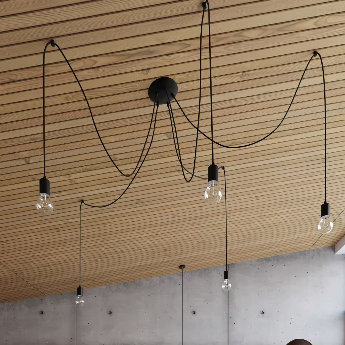Edison Wall Light in Black