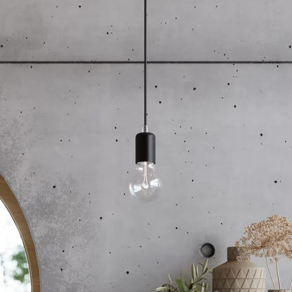 Edison Wall Light in Black