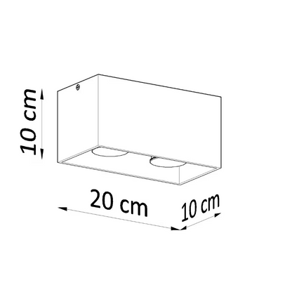 Quad 2-Light Ceiling Lamp