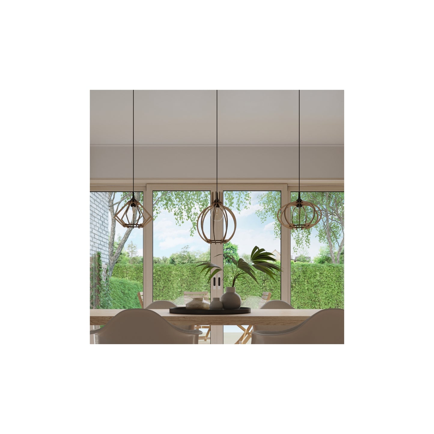 Arancia Pendant in Natural Wood