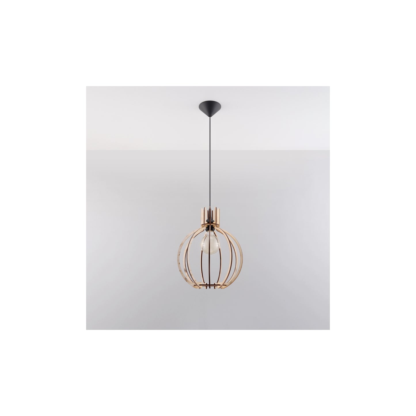 Arancia Pendant in Natural Wood