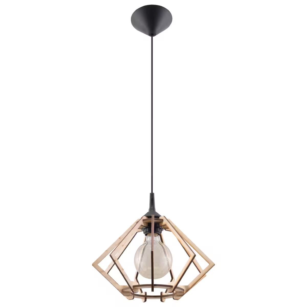 Pompelmo Pendant in Natural Wood