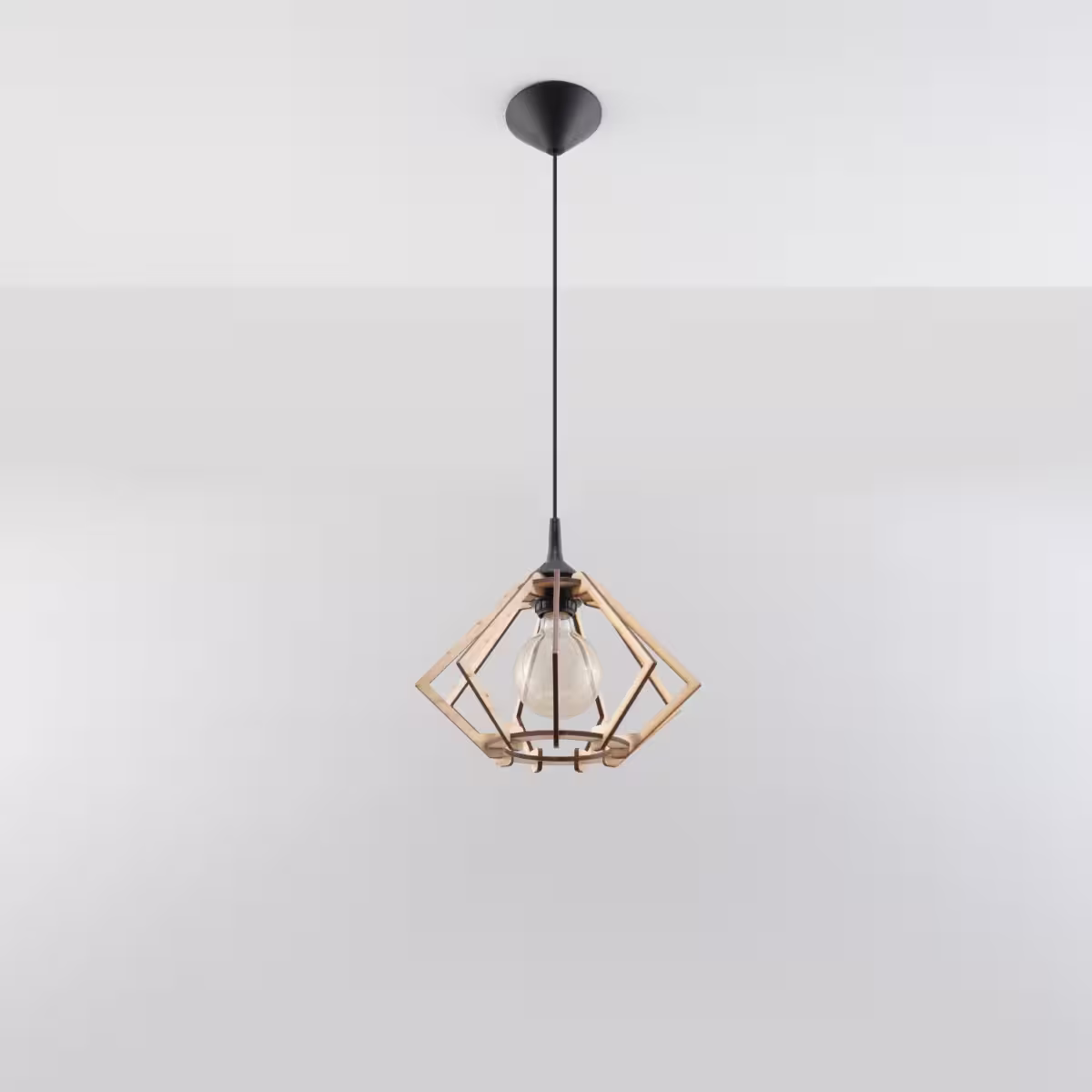 Pompelmo Pendant in Natural Wood