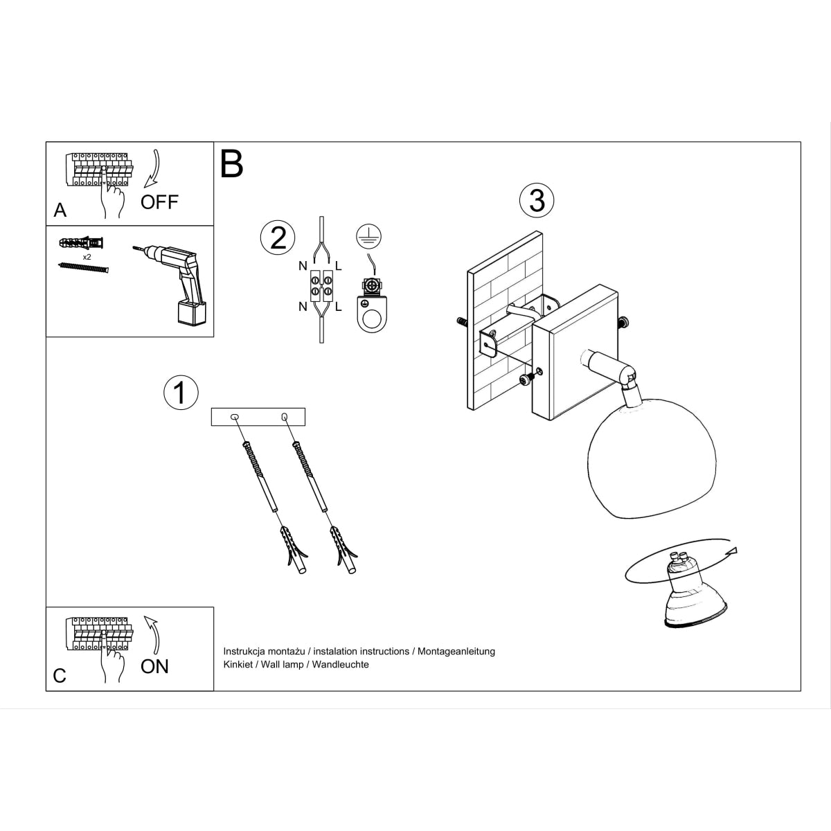 Sollux Oculare Wall Light