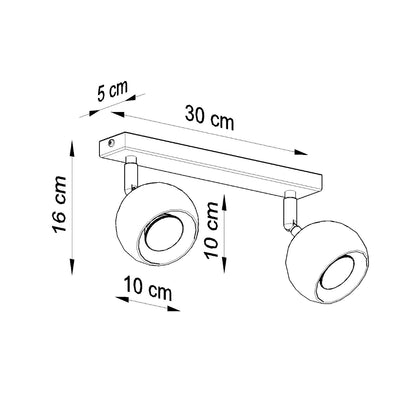 Sollux Oculare Ceiling Spotlight