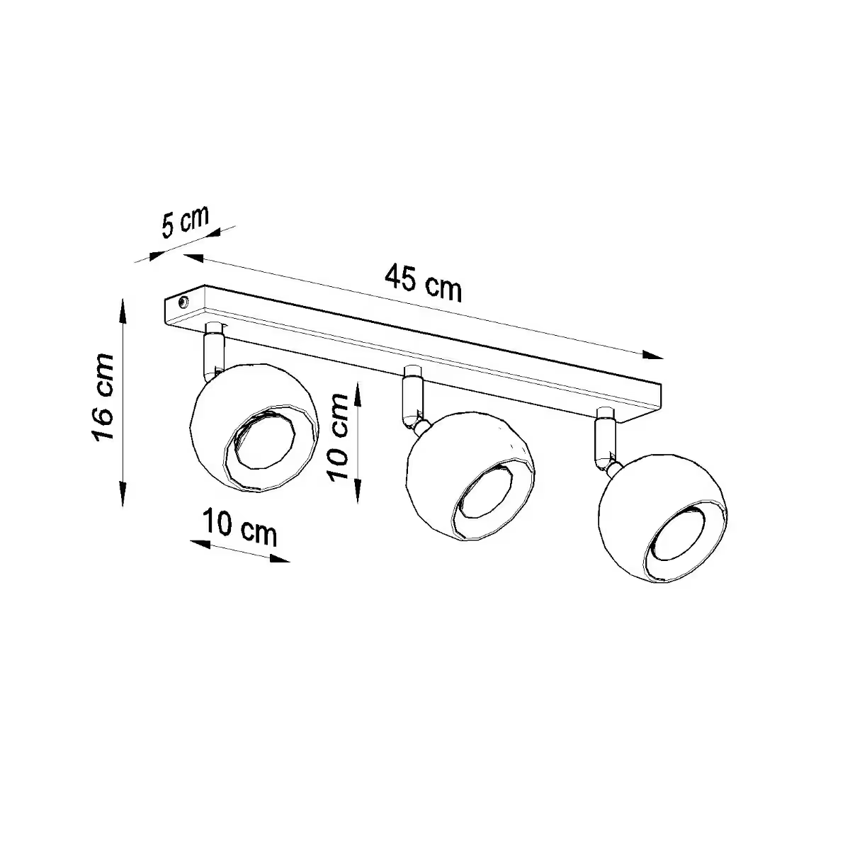 Oculare 3 Ceiling Light