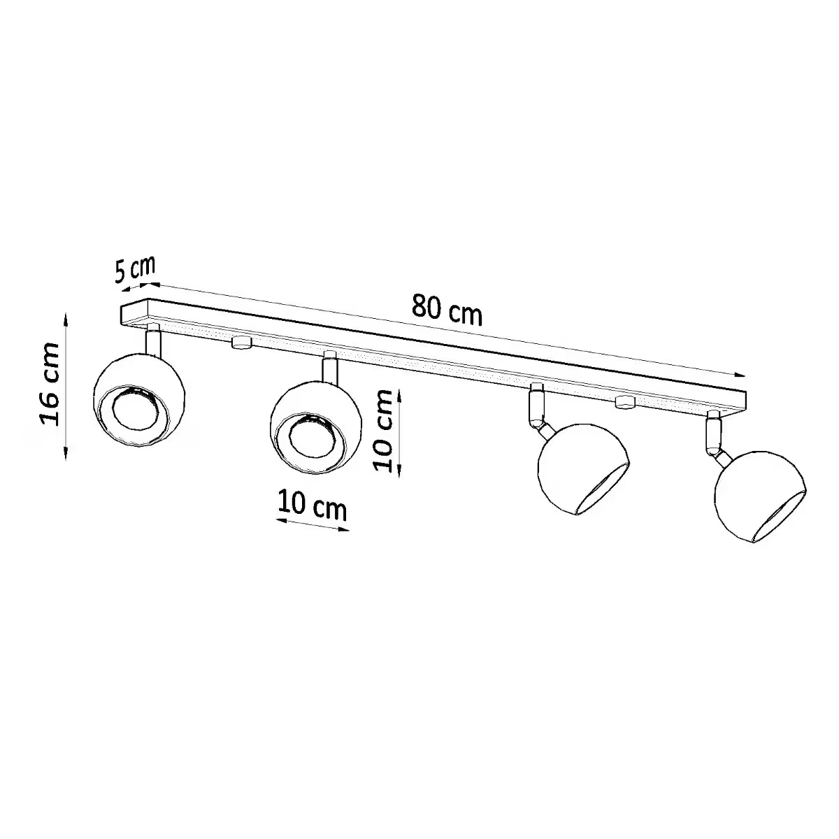 Oculare 4L Ceiling Light