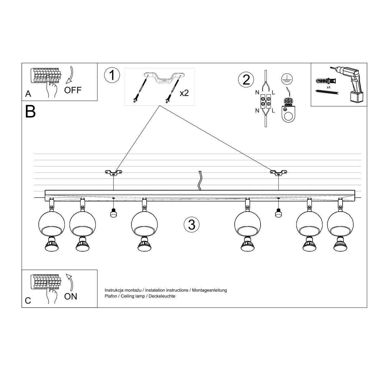 Sollux Oculare Surface-Mounted Ceiling Light