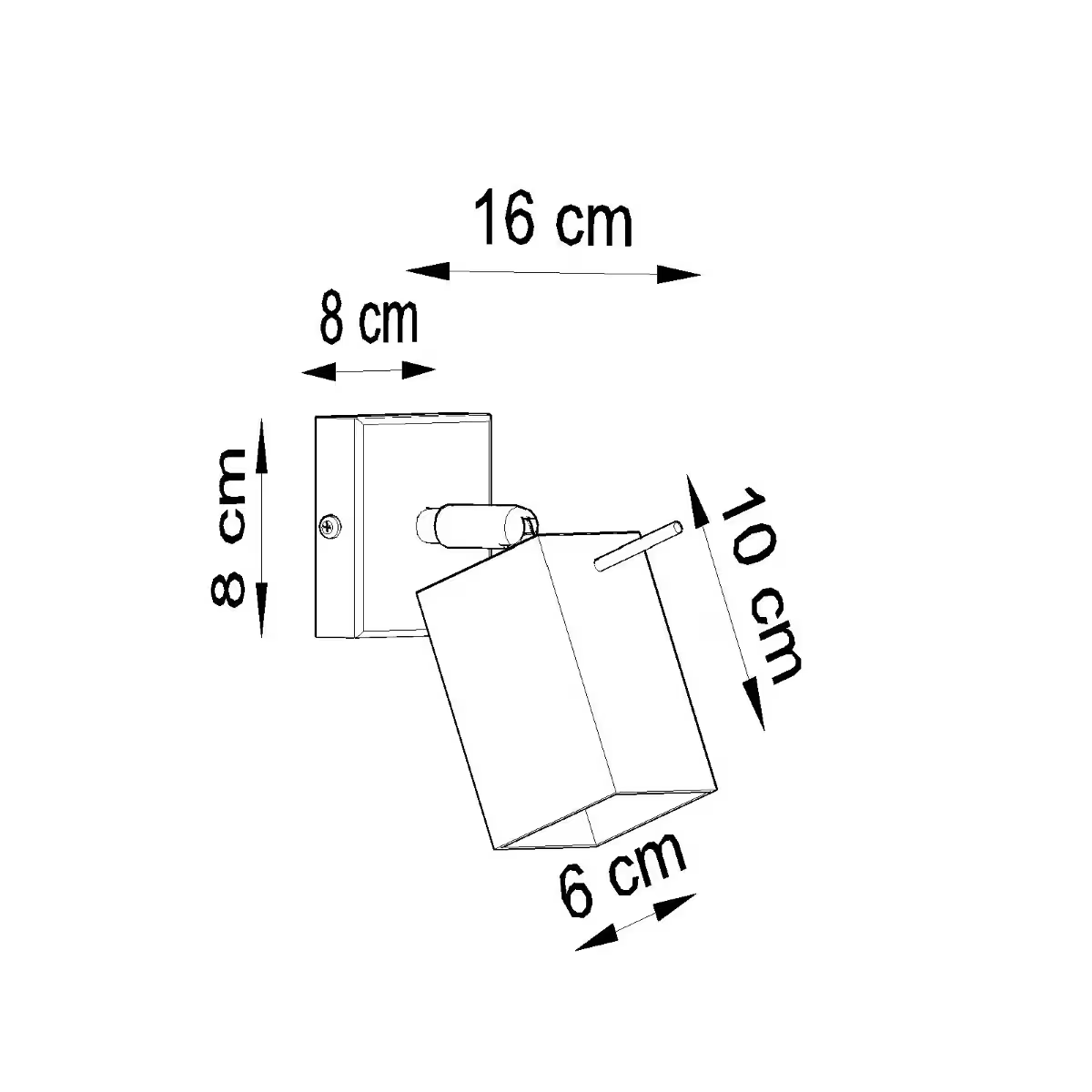 Merida 1 Wall Light in Grey