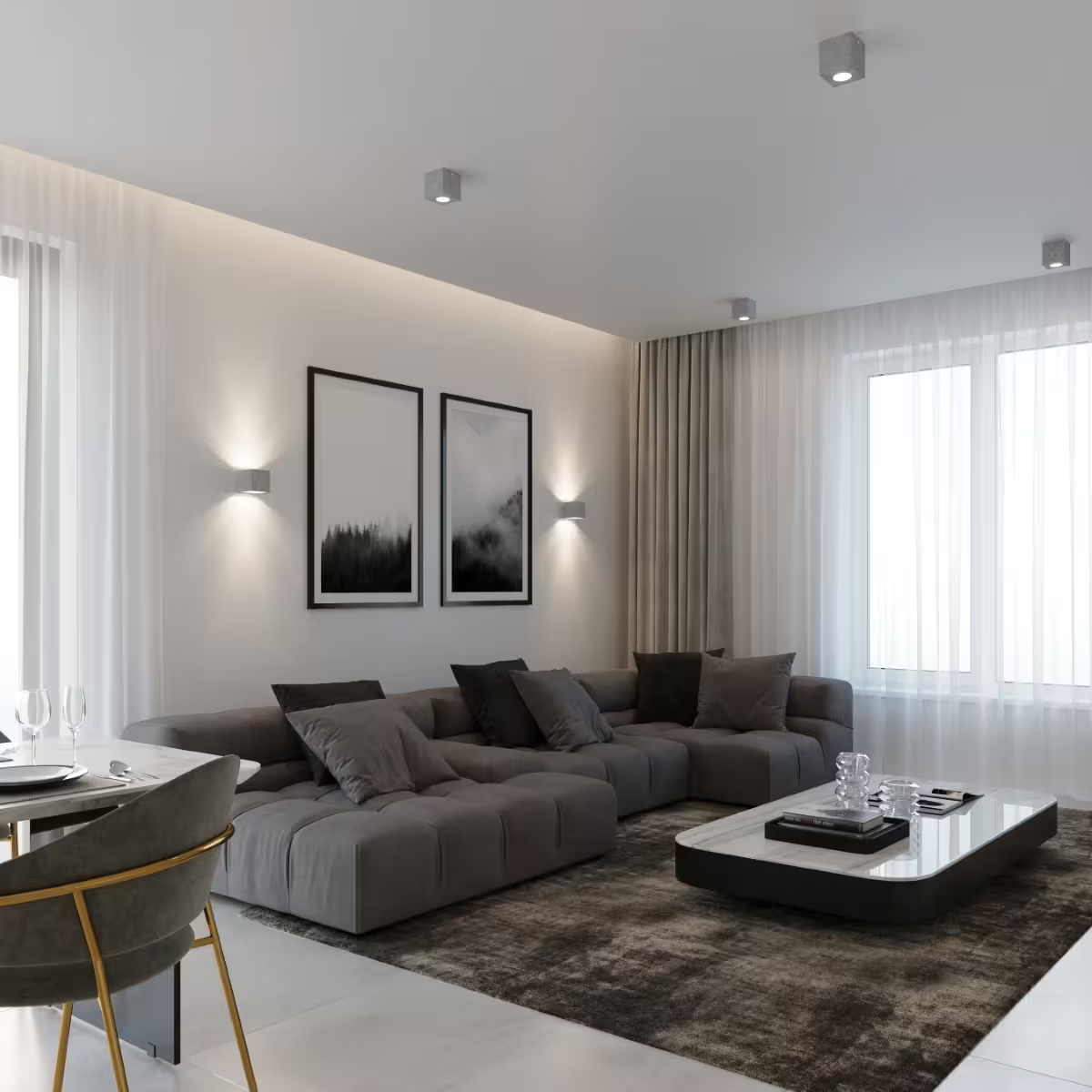 Quad Ceiling Light