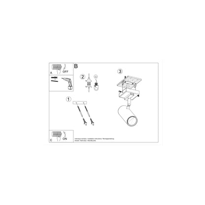 Direzione 1 Ceiling Light
