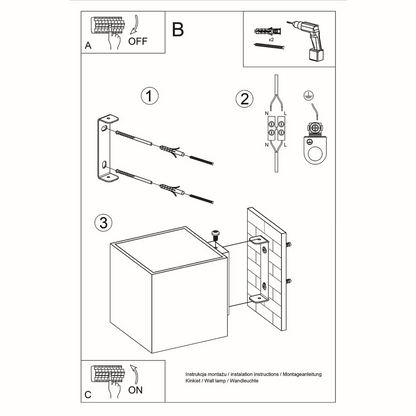 Quad 1 Wall Light