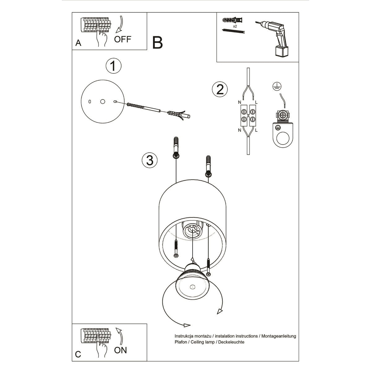 Orbis 1 Ceiling Light
