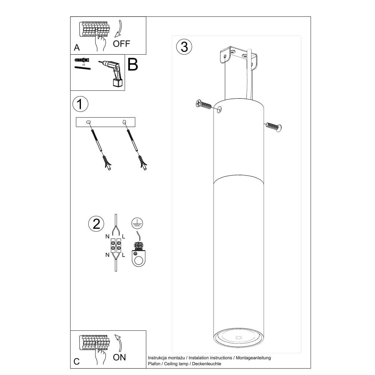 Sollux Pablo Ceiling Light