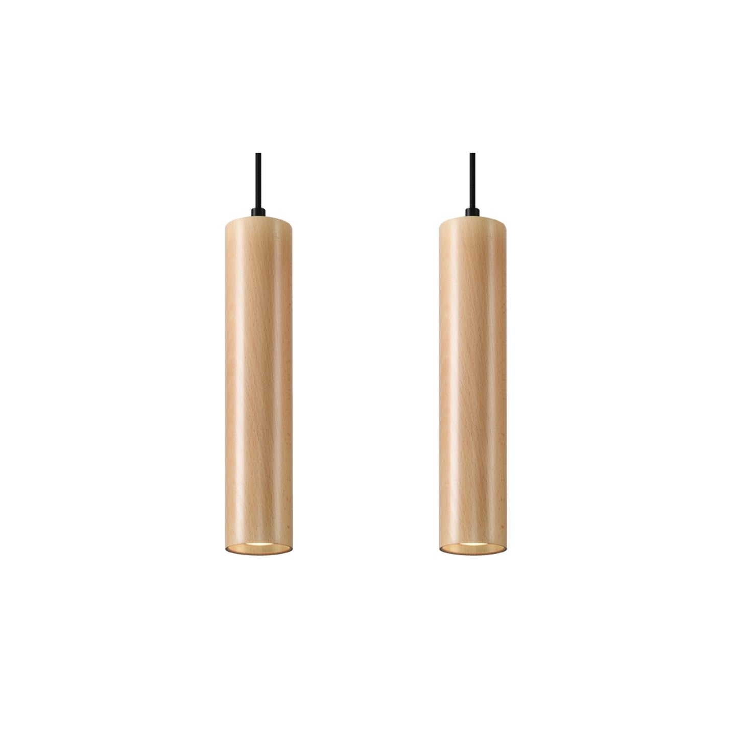 Lino 2 Pendant in Natural Wood