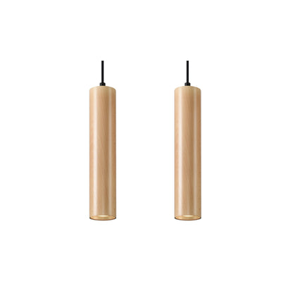 Lino 2 Pendant in Natural Wood