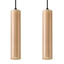 Lino 2 Pendant in Natural Wood
