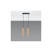 Lino 2 Pendant in Natural Wood