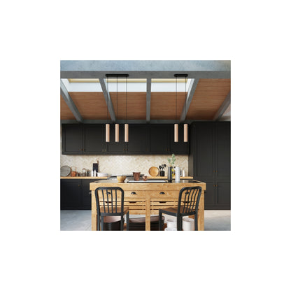 Lino 3 Pendant in Natural Wood