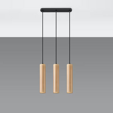 Lino 3 Pendant in Natural Wood