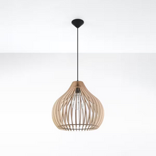 Aprilla Pendant in Natural Wood