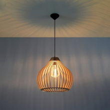 Aprilla Pendant in Natural Wood
