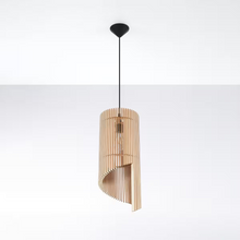 Alexia Pendant in Natural Wood