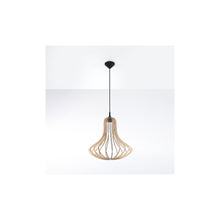 Elza Pendant in Natural Wood