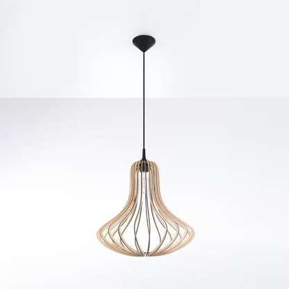 Elza Pendant in Natural Wood