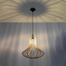 Elza Pendant in Natural Wood