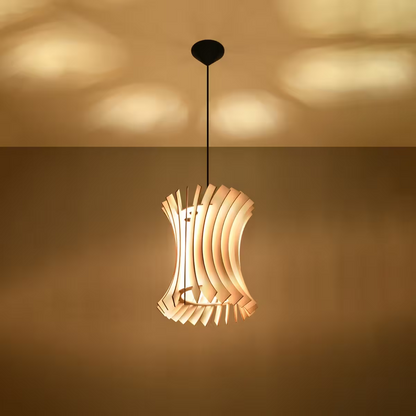 Oriana Pendant in Natural Wood