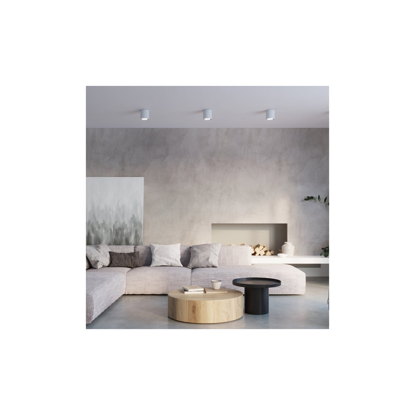 Cullo Ceiling Light in Grey