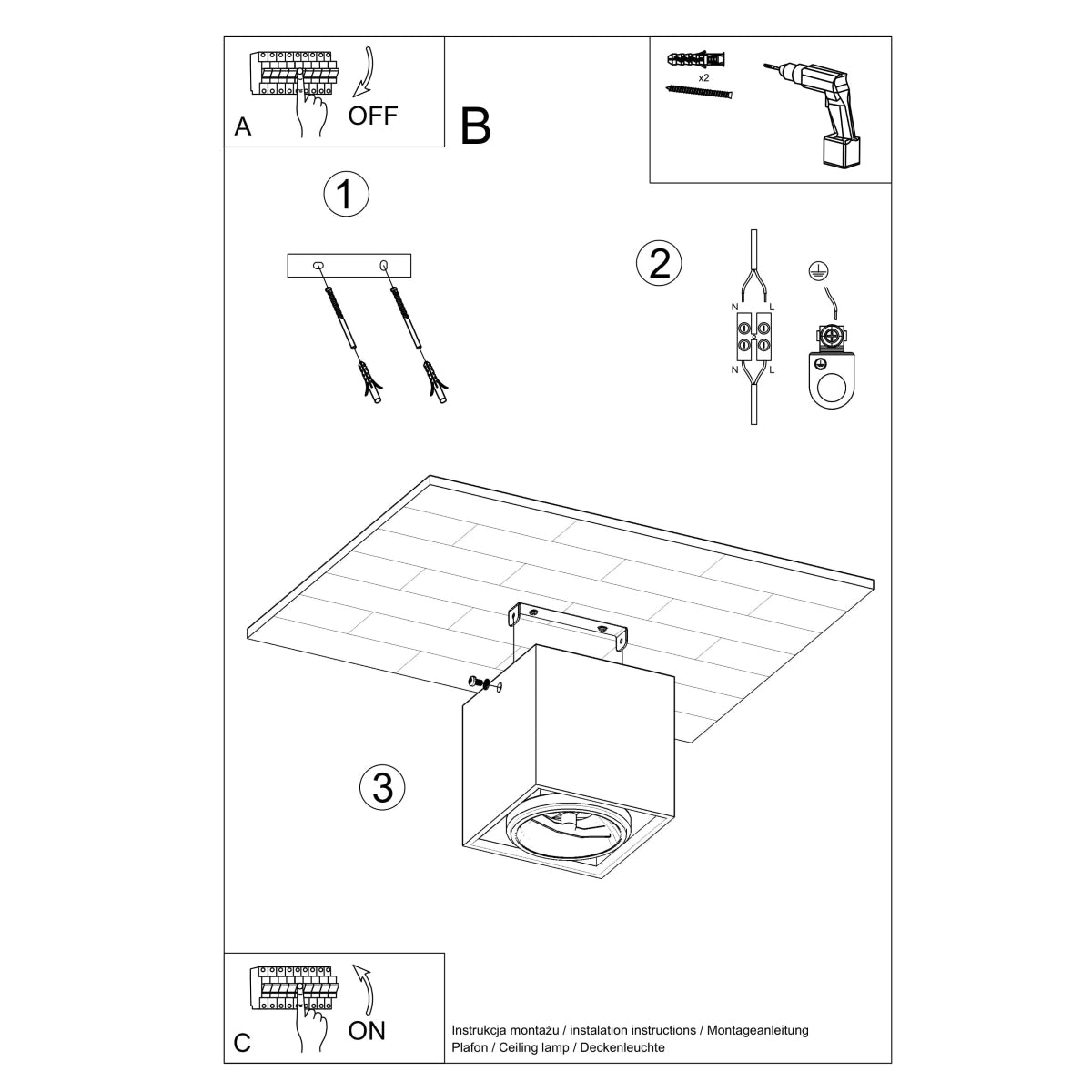 Sollux Valde Ceiling Light