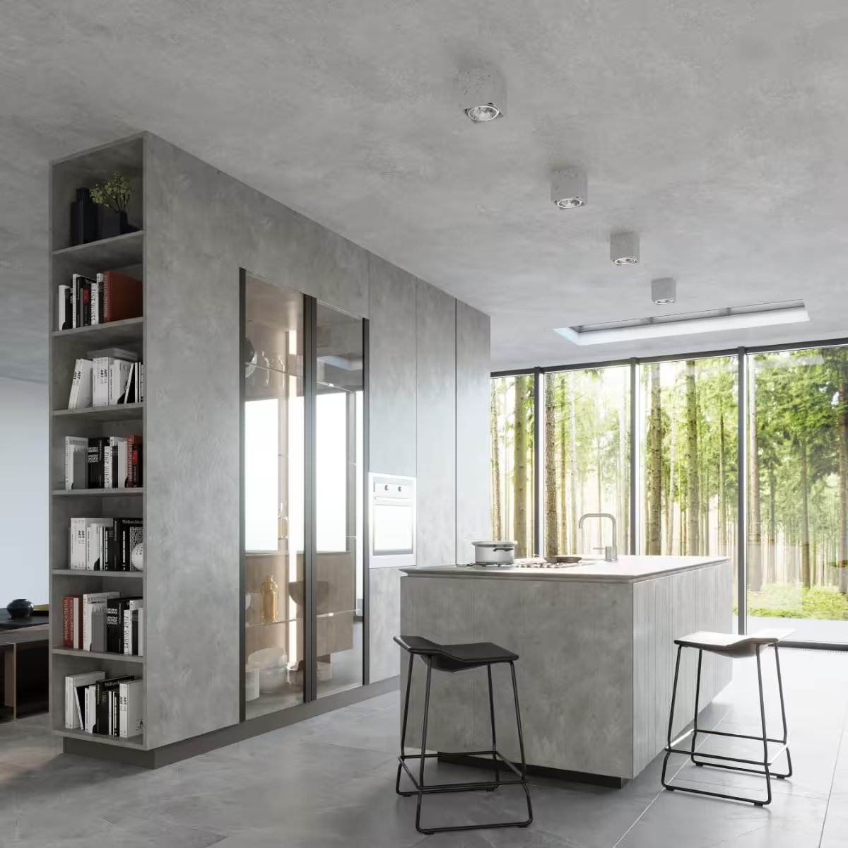 Valde Ceiling Light in Grey