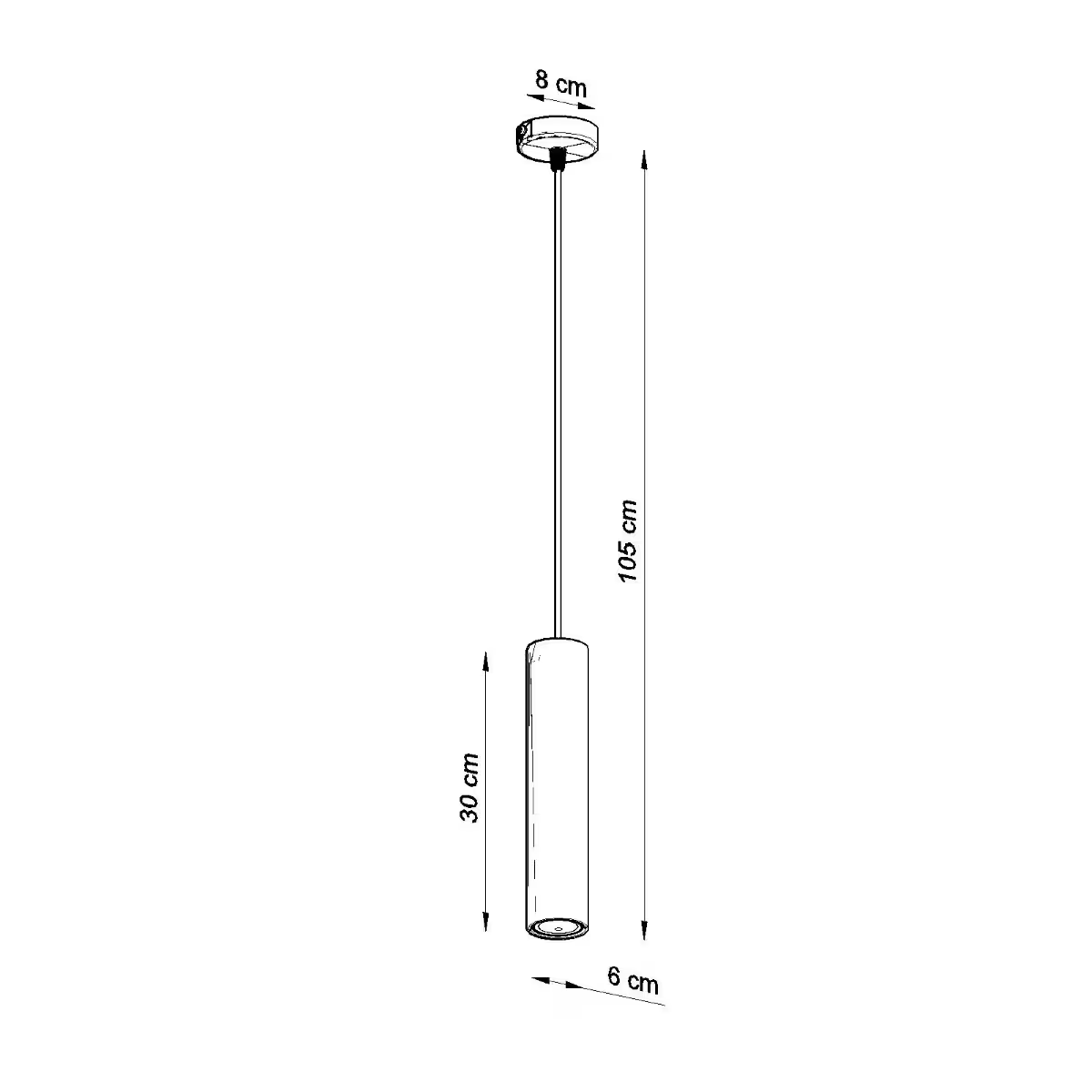 Luvo 1 Pendant in Grey