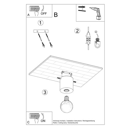 Sollux Salgado Surface Ceiling Light