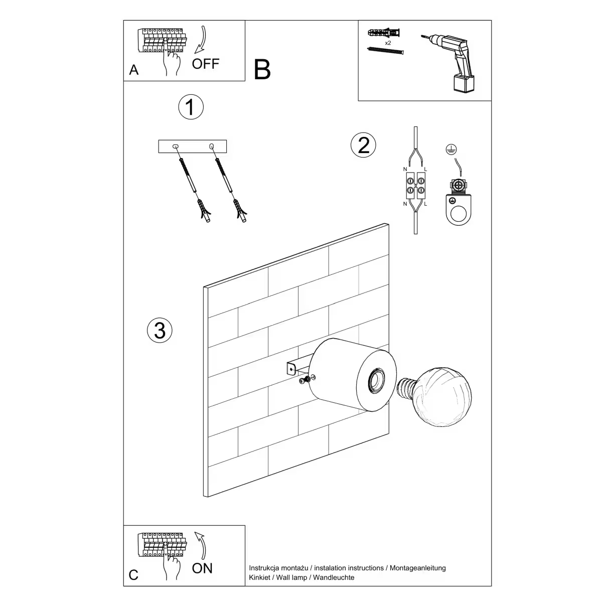 Salgado Wall Light